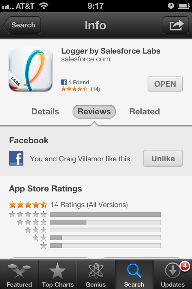 Logger App Store screenshot
